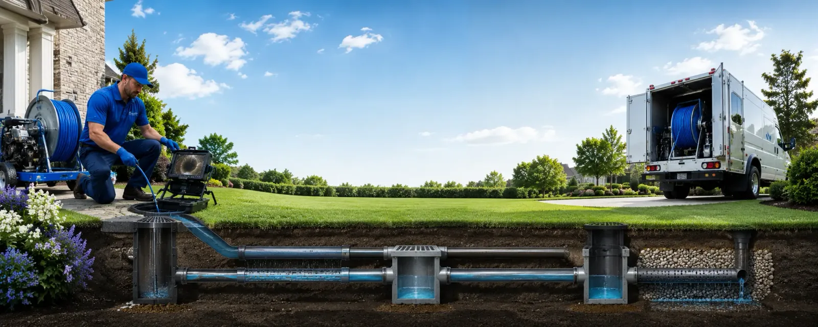 Outdoor drain cleaning information for Martha, OK
